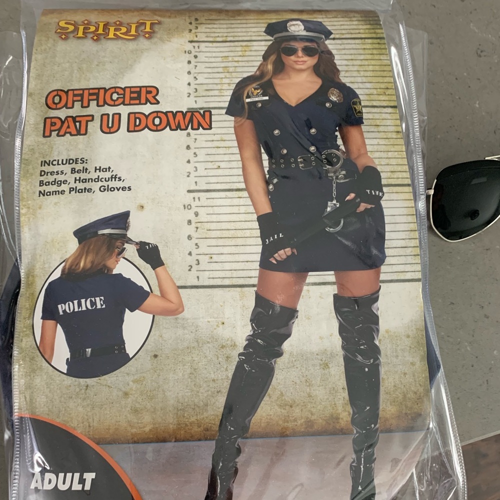 Cop Halloween costume.